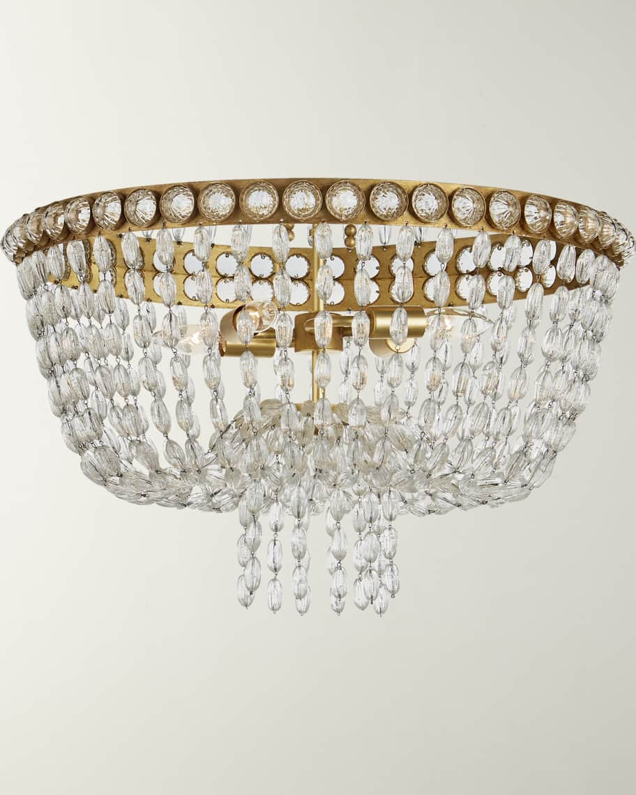 Navona Large Basket Flush Mount Light | Horchow