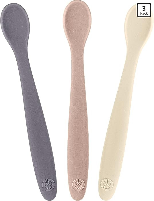 WeeSprout Silicone Baby Spoons - First Stage Infant Feeding Utensils With Soft-Tip, Bendable Kitc... | Amazon (US)
