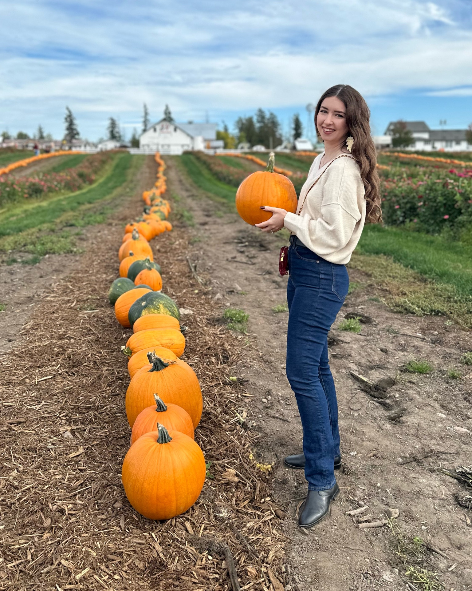 What I wore to the pumpkin patch! Simple, timeless, classic fall outfit idea. Cozy oversized sweater, high waist straight leg jeans, leather boots. I’ve been loving belts lately, so I tucked this sweater in. It’s not super cropped and not too long.

#LTKStyleTip #LTKFindsUnder100 #LTKFindsUnder50
