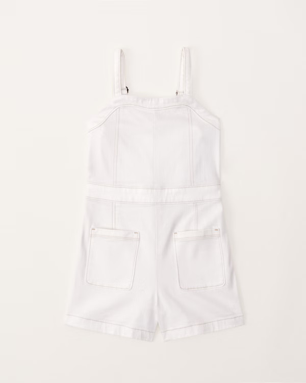 denim romper | Abercrombie & Fitch (US)