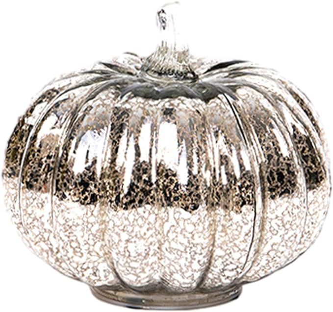 Glass Pumpkin Lights 7.68 Inches Home Decoration, Pumpkins Decoration, LED Lights For Autumn, Tha... | Amazon (US)
