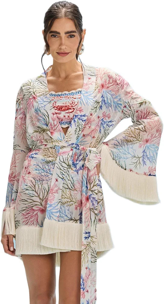 Amazon.com: PATBO, Seaweed Short Coverup, L, Off White : Clothing, Shoes & Jewelry | Amazon (US)