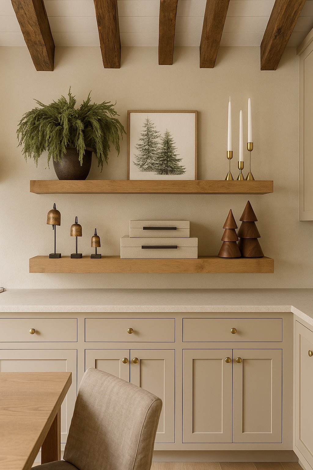 Amazon Holiday Kitchen Shelf Styling

Follow @farmtotablecreations on Instagram for cozy home styling and seasonal finds!

Bring timeless holiday charm into your kitchen with these beautifully styled shelves. 🎄 From warm wood tones and brass candle holders to textured boxes and festive accents, this curated look creates the perfect blend of cozy and elevated. The Accessible Beige cabinets with brushed gold hardware add a soft, neutral backdrop that feels inviting and classic, while floating shelves provide space to display your favorite seasonal decor. ✨

#kitchen #kitchendesign #kitchenstyling #floatingShelves #holidaydecor #christmasdecor #neutraldecor #holidayhome #farmhousekitchen #cozyhome #homestyling #amazonhome

#LTKSaleAlert #LTKHome #LTKFindsUnder50