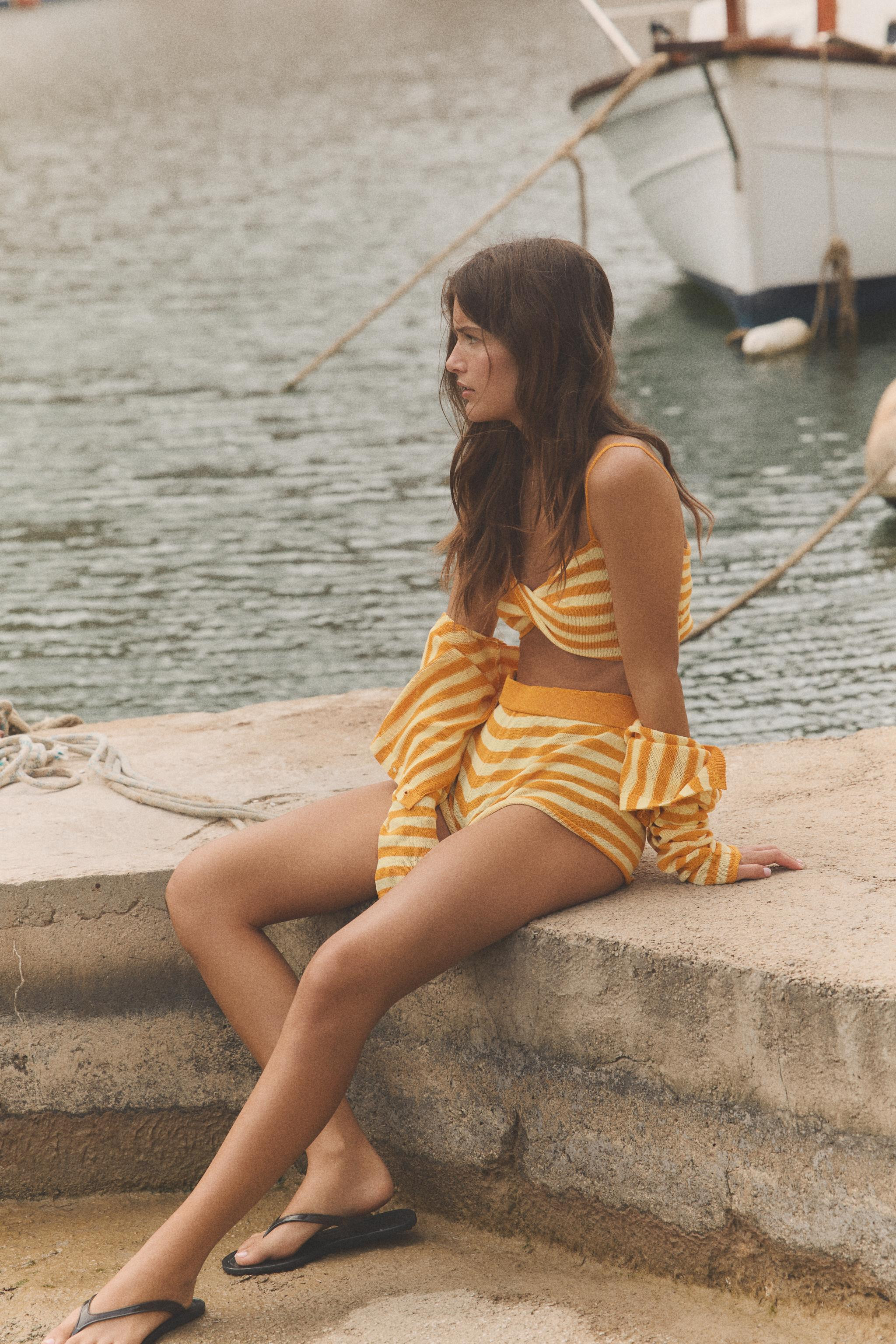 STRIPED KNIT TOP | Zara US