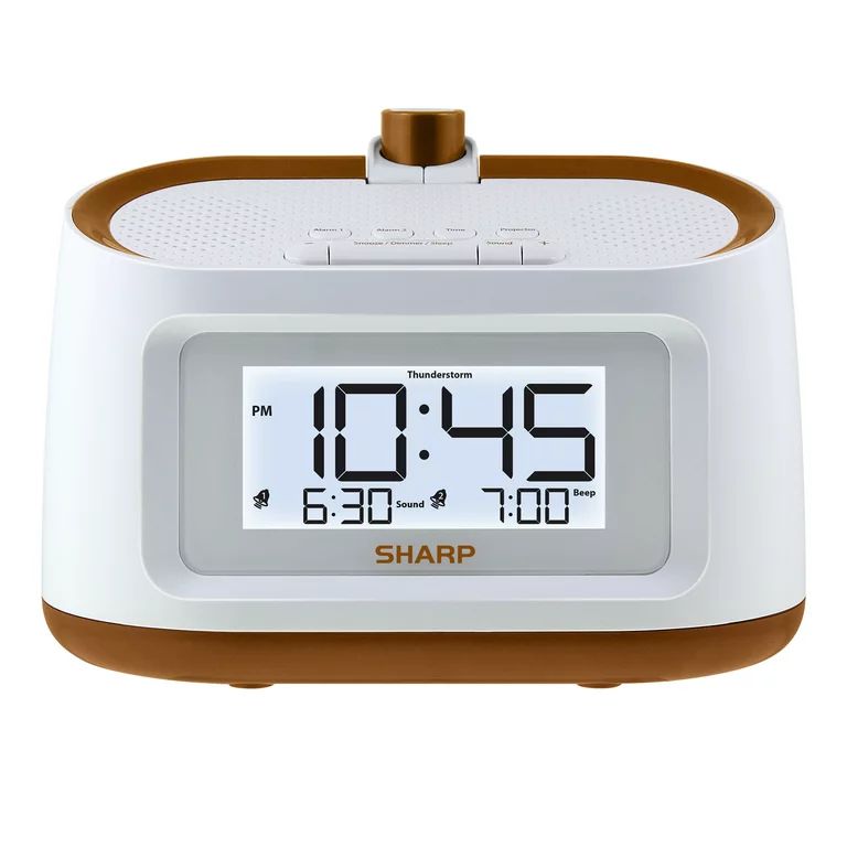 Sharp Projection Alarm Clock with Soothing Nature Sounds, SPC585 | Walmart (US)