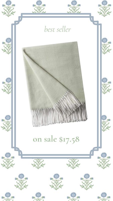 A cozy throw can add warmth to any space in your home.  This fringed, sage green throw is so soft and comfy!

Throw, blanket, green, sage, fringe

#LTKhome #LTKGiftGuide #LTKsalealert
