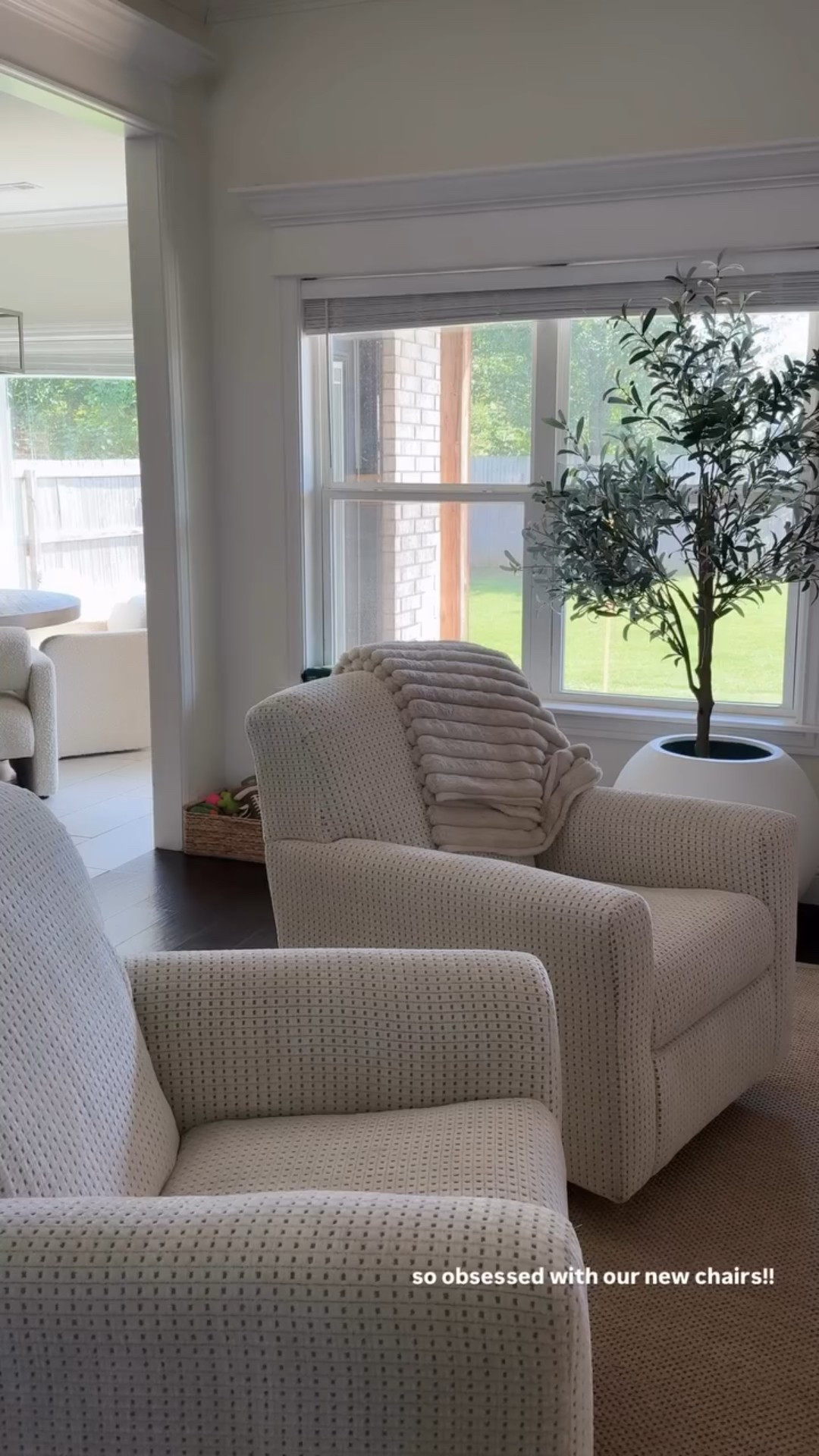 so obsessed with our new chairs!!