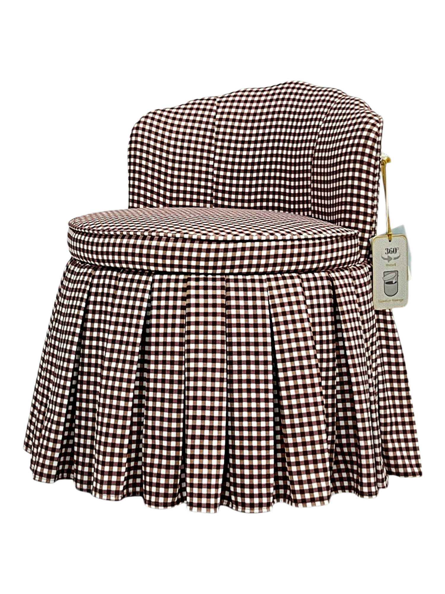 22x28 Swivel Vanity Chair With Storage And Ruffle Skirt | Furniture & Lighting | Marshalls | Marshalls