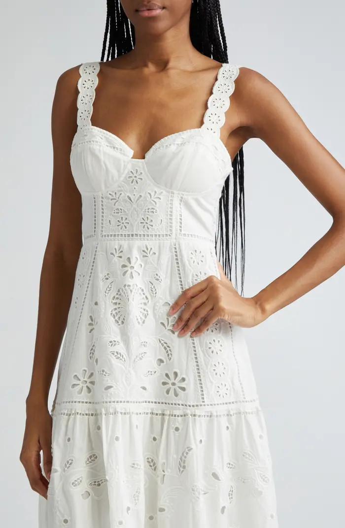 FARM Rio Richillieu Broderie Anglaise Sundress | Nordstrom | Nordstrom