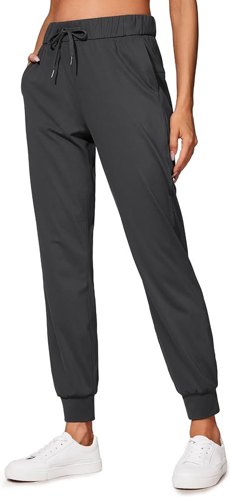 CRZ YOGA 4-Way Stretch Workout Joggers for Women 28" - Casual Travel Pants Lounge Athletic Sweatp... | Amazon (US)