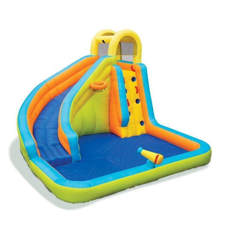 Banzai Splash 'N Blast 12 x 10.5 x 8 Ft Kids Outdoor Backyard Inflatable Water Slide Park Toy wit... | Target