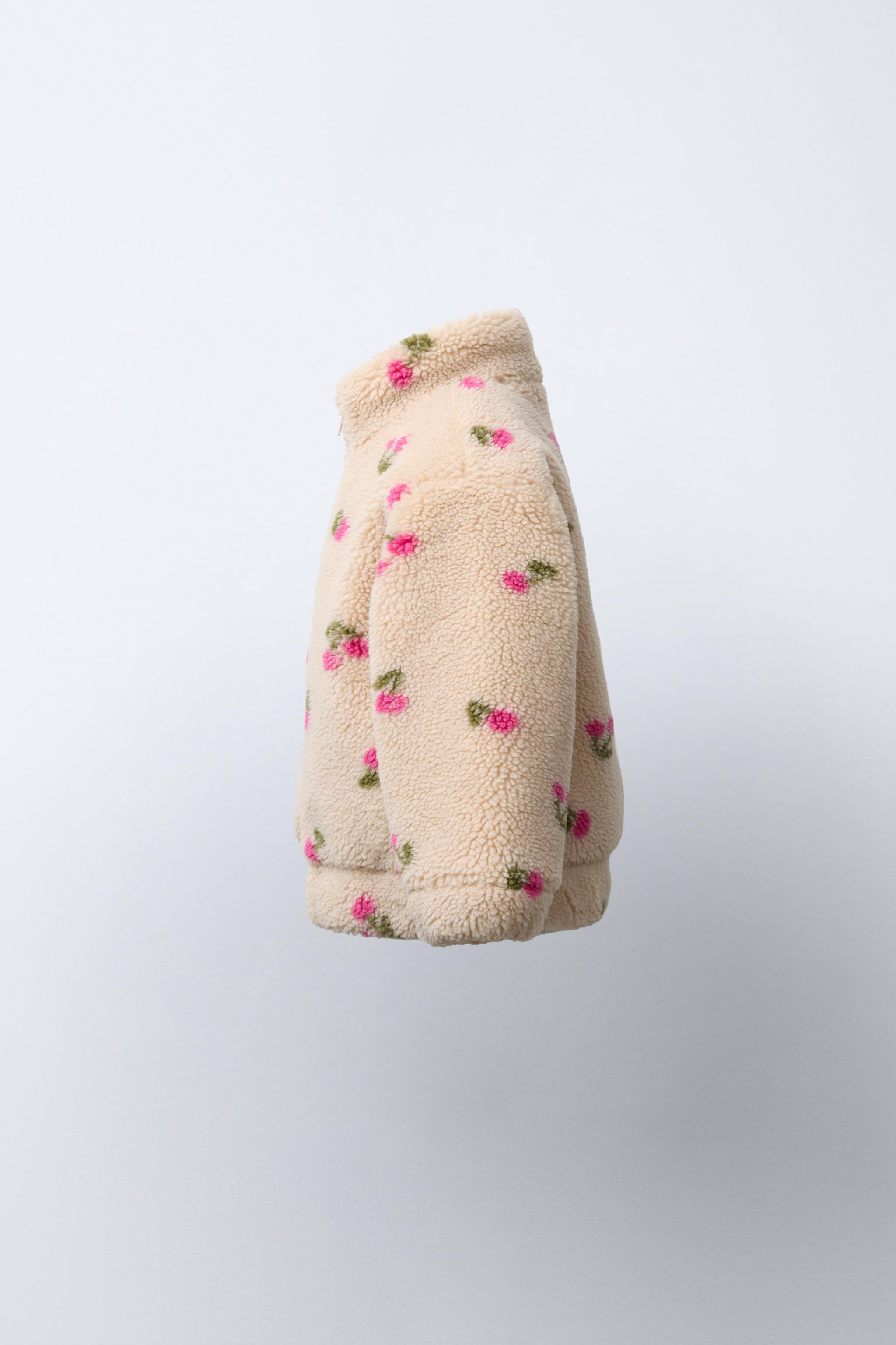 FAUX SHEARLING CHERRY JACKET | Zara UK