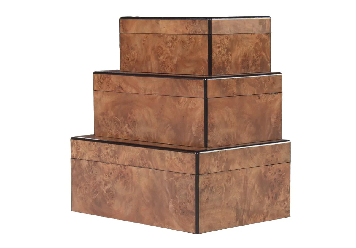 MATTE BURLED WOOD BOX | Alice Lane Home Collection
