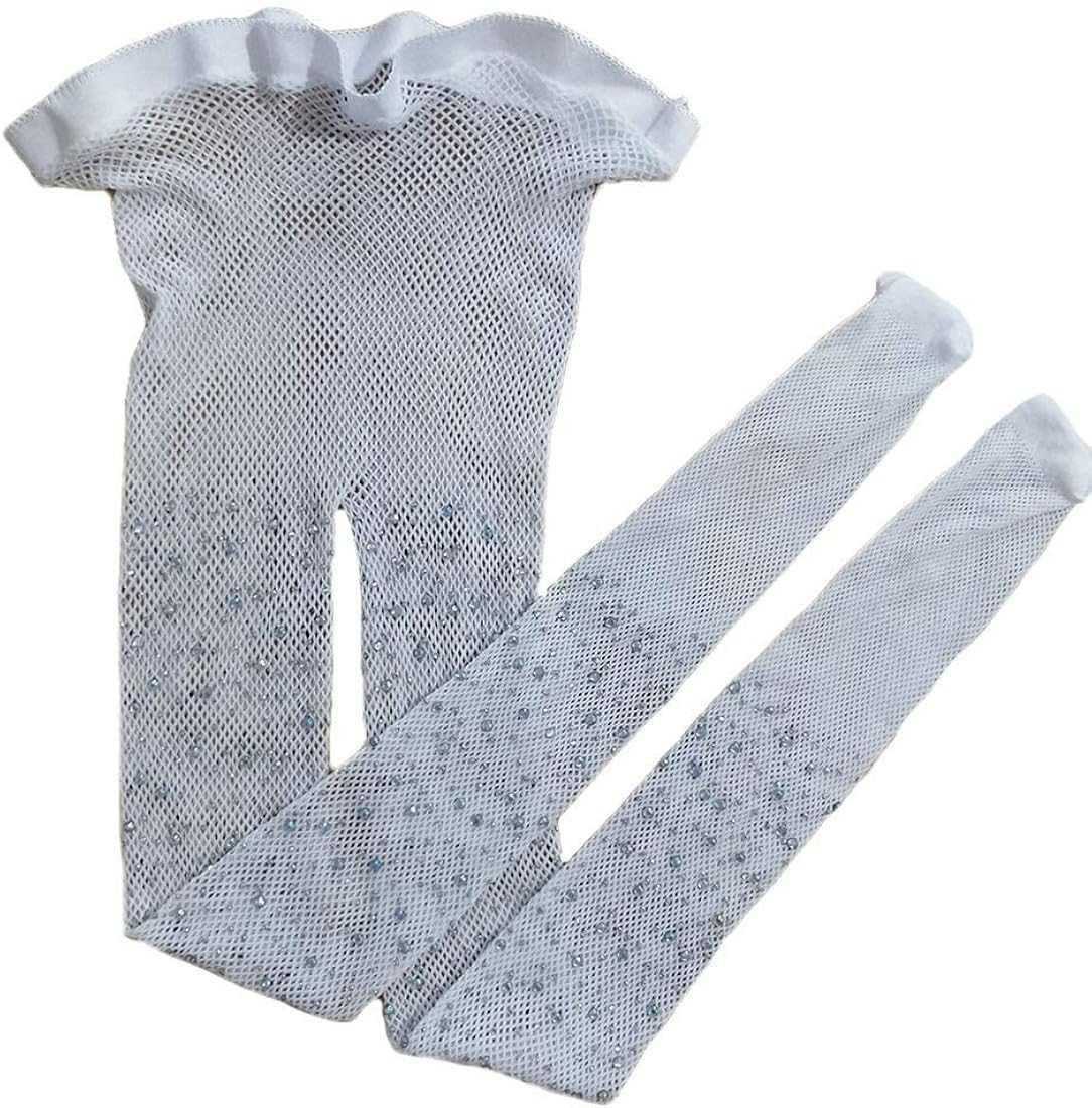 Toddler Kids Girls Tights Children's Fishnet Stockings Sparkle Tights Glitter Rhinestone Hollow O... | Amazon (US)