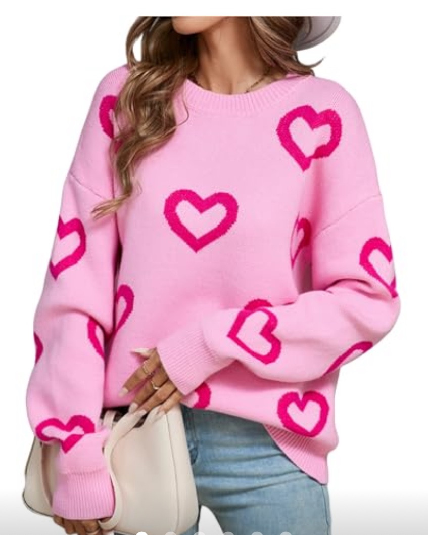 Valentines Day Pretty in Pink Sweater 🩷 


.
.
.
#celebratelove 
#valentinesday
#bemine
#love
#pink 

#LTKStyleTip #LTKSeasonal