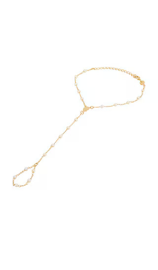 Rosary Hand Chain in Gold | Revolve Clothing (Global)