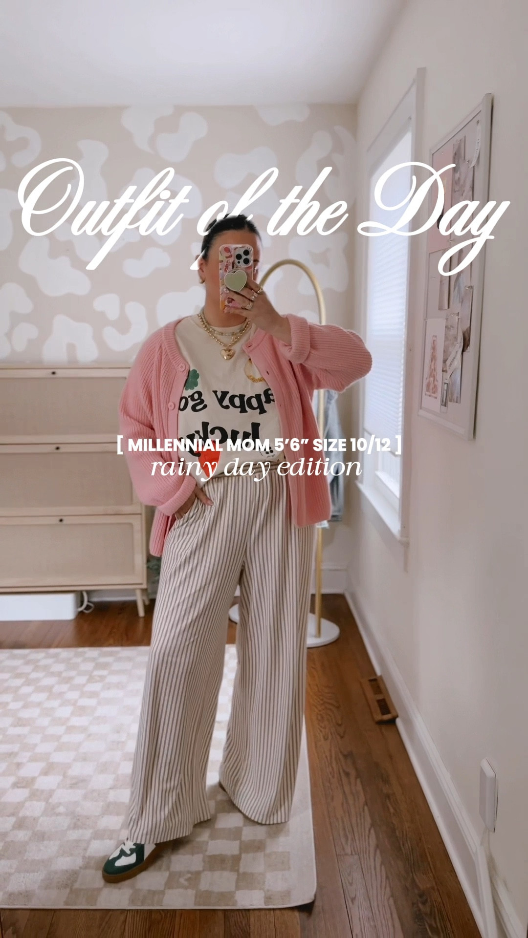 OOTD 3.17 ☘️ wearing a large in the pants and cardigan and an XL in the tee 

#LTKMidsize #LTKStyleTip #LTKWatchNow