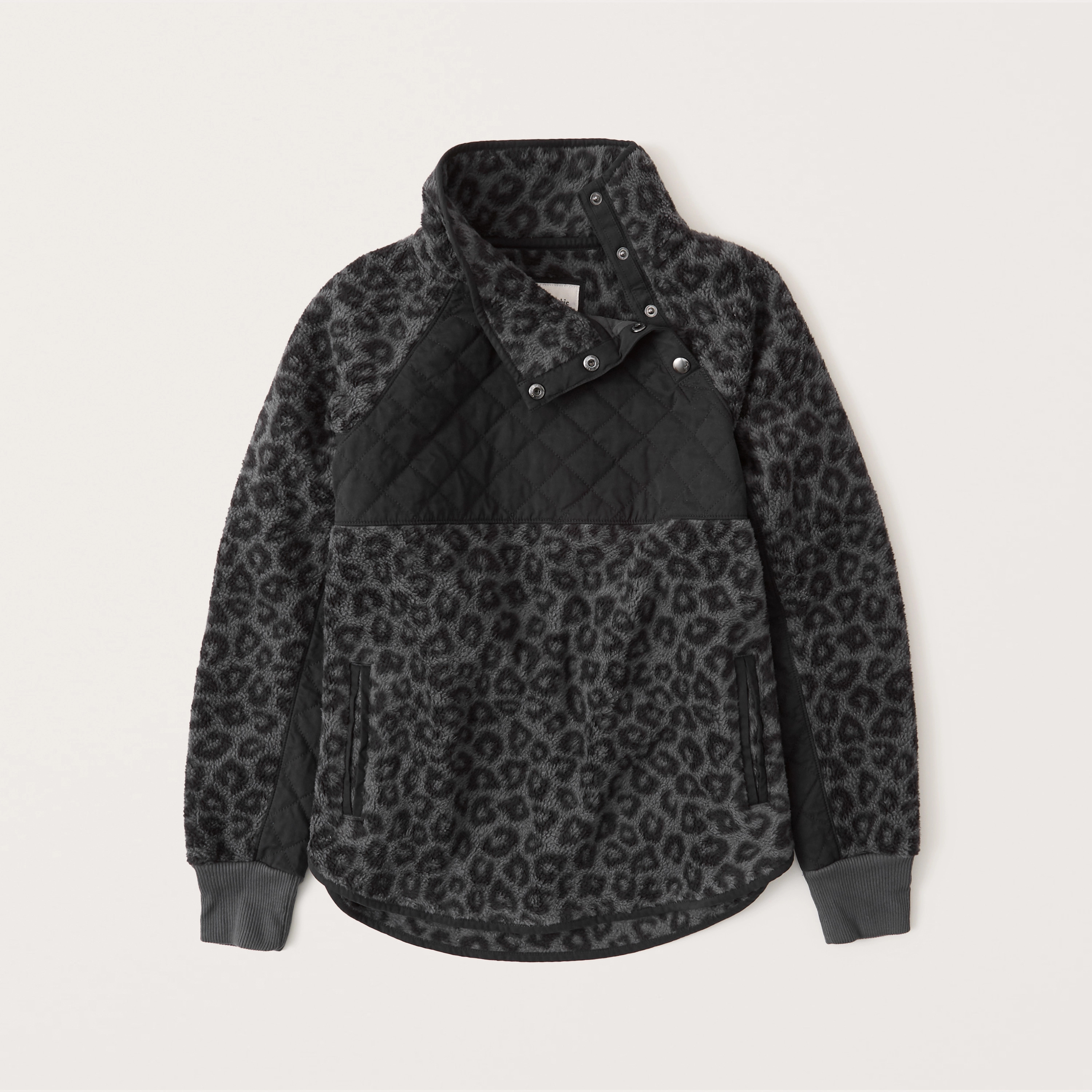 Asymmetrical Snap-Up Fleece | Abercrombie & Fitch (US)