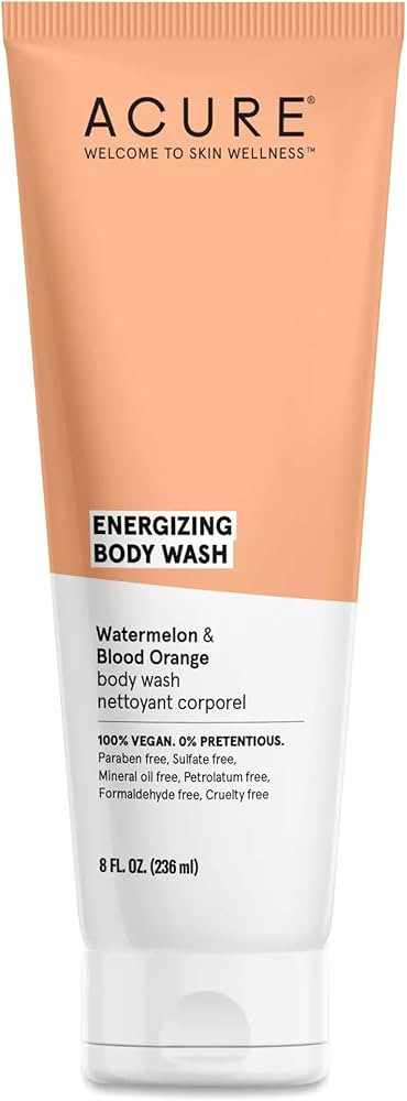 Acure Energizing Body Wash | 100% Vegan | With Watermelon Seed Oil, Mandarin Orange, Argan Oil an... | Amazon (US)