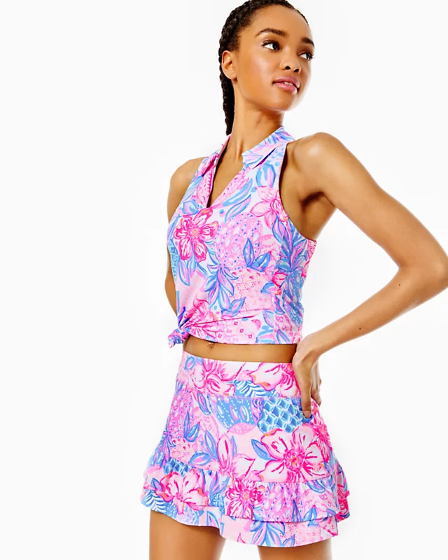 UPF 50+ Luxletic Fern Ruffle Skort | Lilly Pulitzer