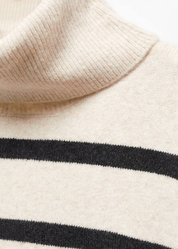 Knitted turtleneck dress | MANGO (UK)