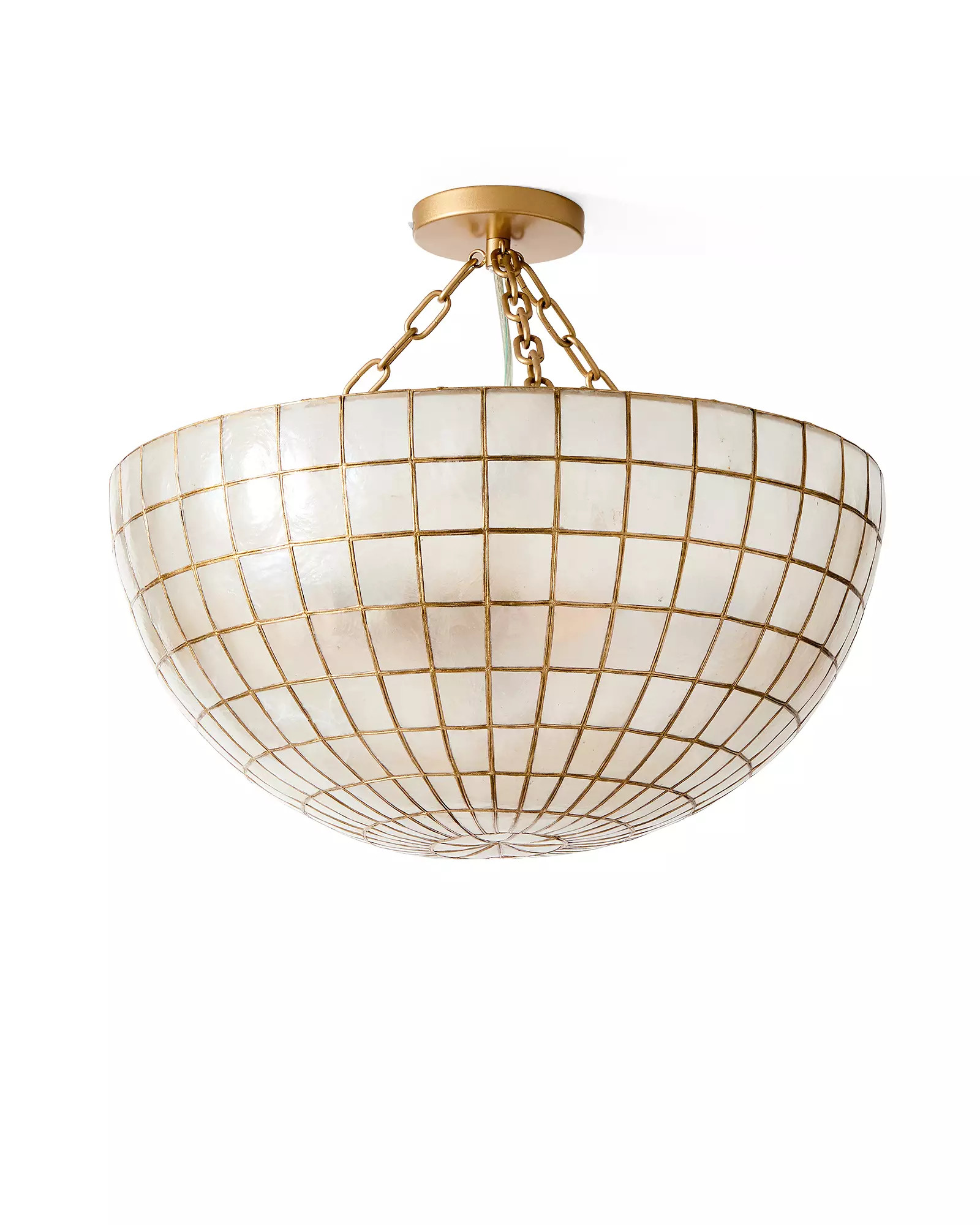 Capiz Tiled Flush Mount | Serena and Lily