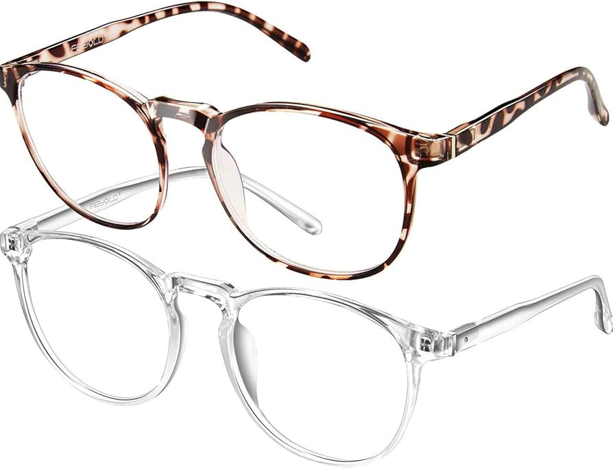 FEIYOLD Blue Light Blocking Glasses Women/Men,Retro Round Anti Eyestrain Computer Gaming Glasses(... | Amazon (US)