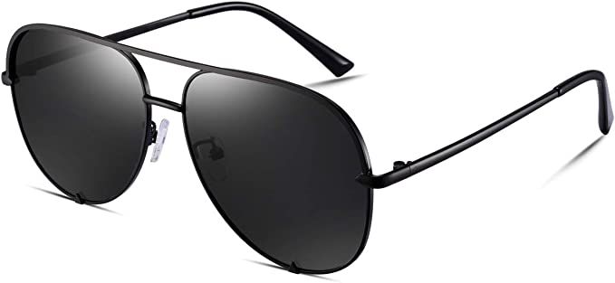 Amazon.com: EYERNO Mirrored Aviator Sunglasses For Men Women Fashion Designer UV400 Sun Glasses(B... | Amazon (US)