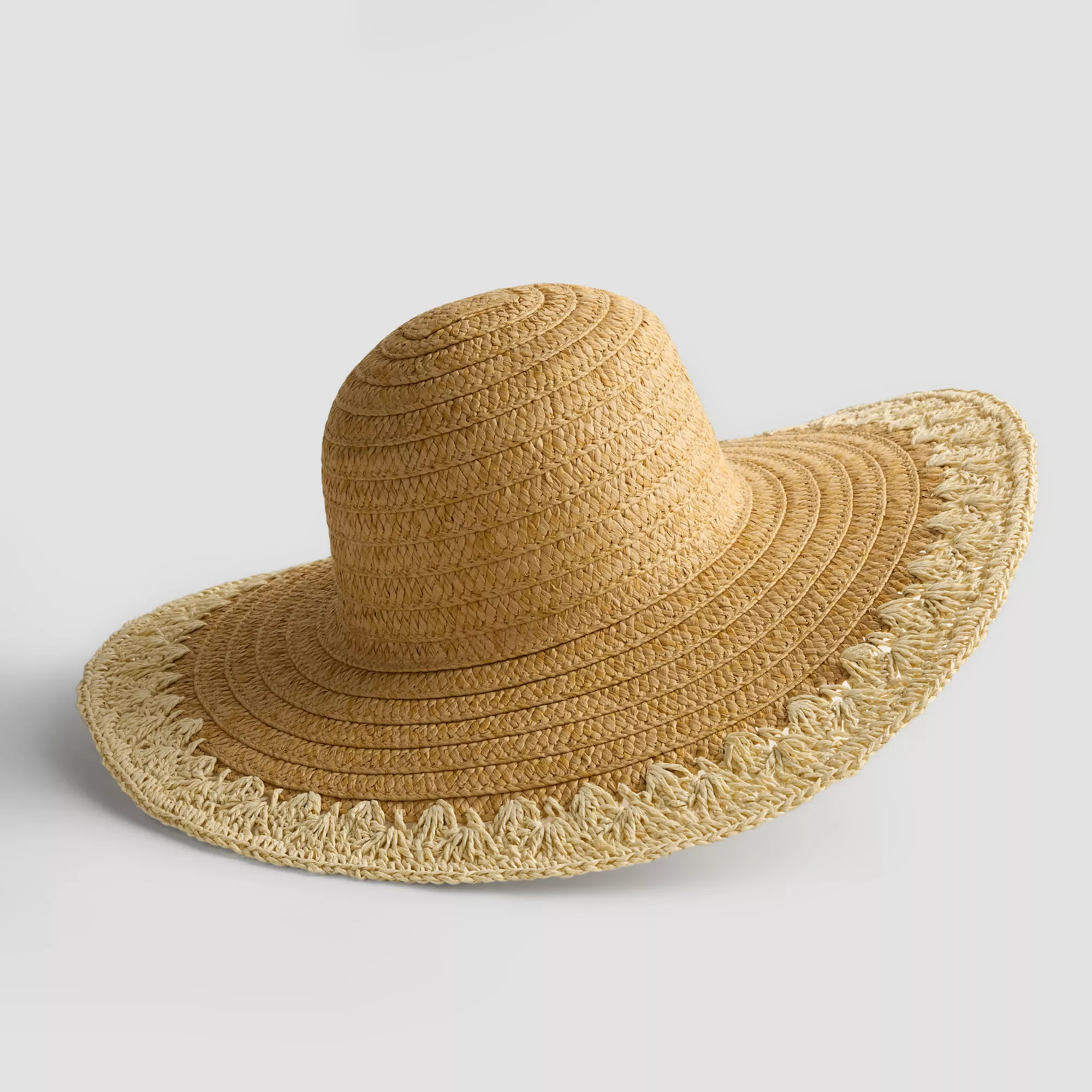 Women's LC Lauren Conrad Crochet Trim Floppy Hat | Kohl's