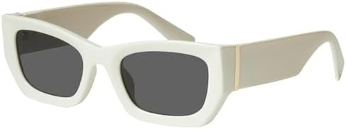 mosanana Retro Cat Eye Rectangle Polarized Sunglasses for Women Chunky Style MS52370 | Amazon (US)