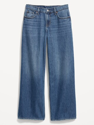 Low-Rise Baggy Wide-Leg Jeans for Women | Old Navy (US)