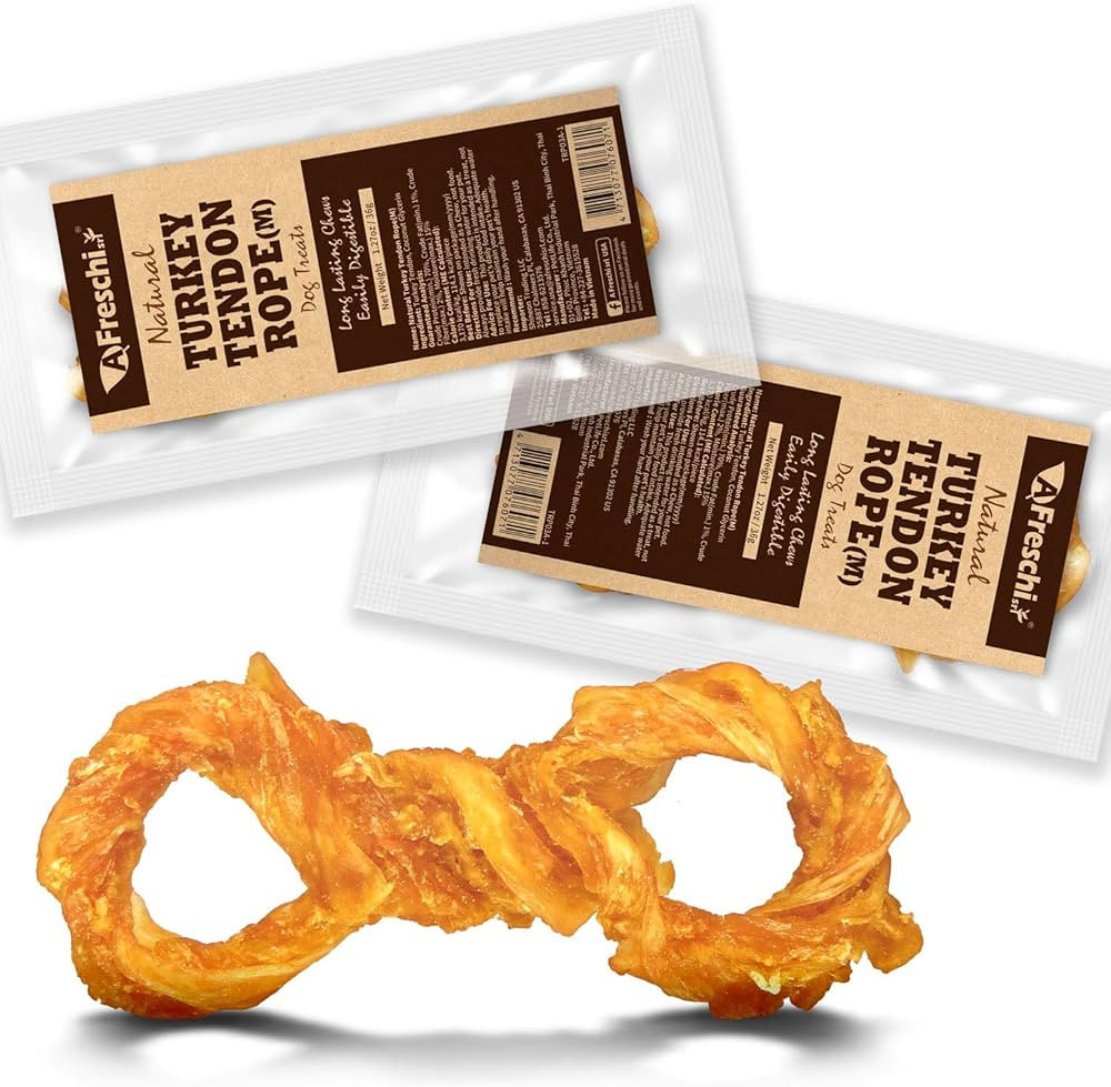 Afreschi Turkey Tendon Dog Treats for Signature Series, All Natural Human Grade Puppy Chew, Ingre... | Amazon (US)