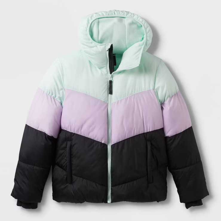Girls' Short Puffer Jacket - All in Motion™ | Target