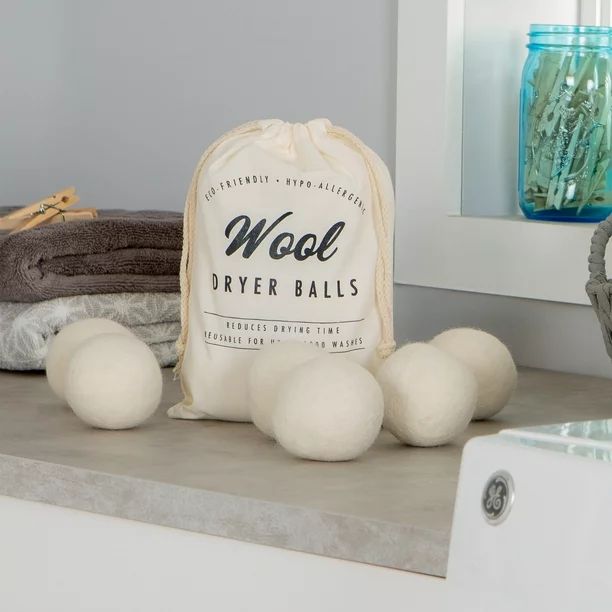 Better Homes & Gardens Wool Dryer Balls, 6 balls per pack - Walmart.com | Walmart (US)