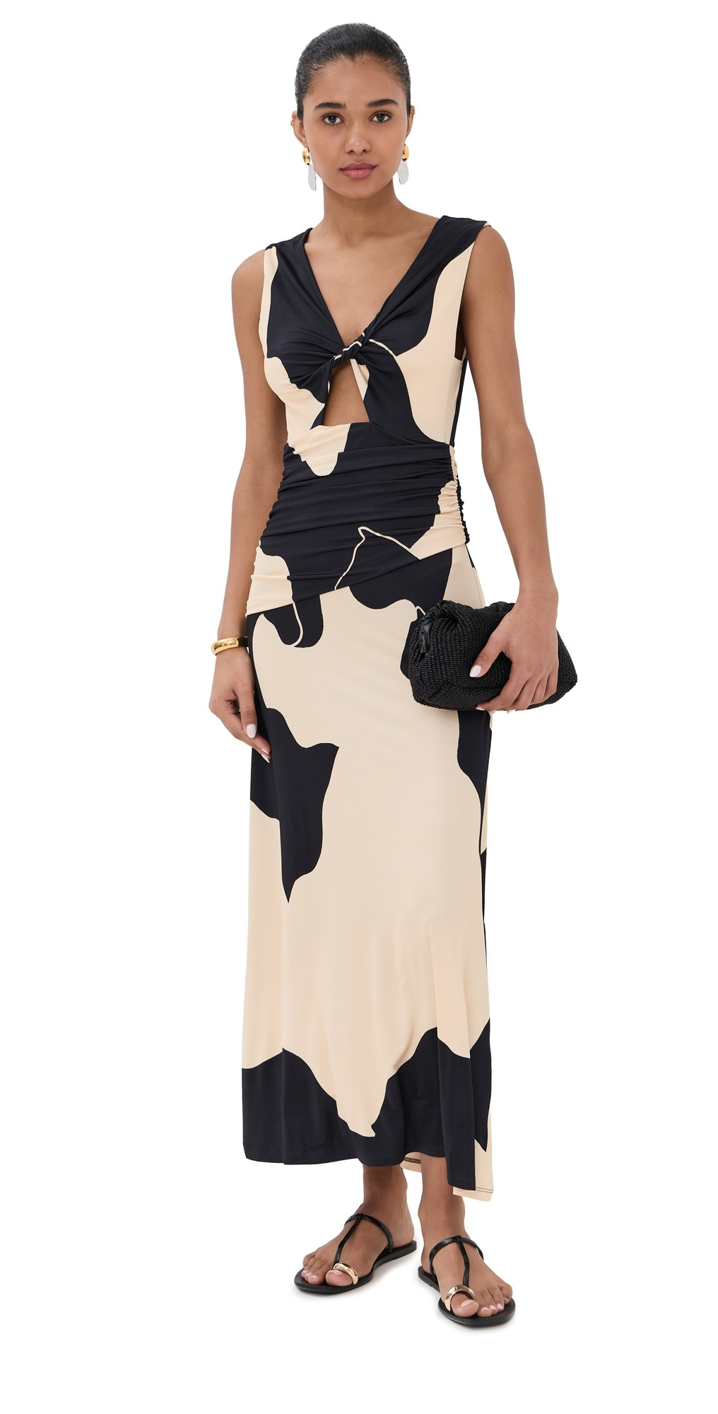 Johanna Ortiz Horizonte Mistico Ankle Dress Ecru/Black 4 | Shopbop
