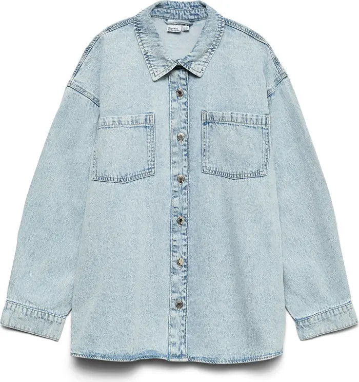 VERO MODA Jennie Oversize Denim Shirt Jacket | Nordstromrack | Nordstrom Rack