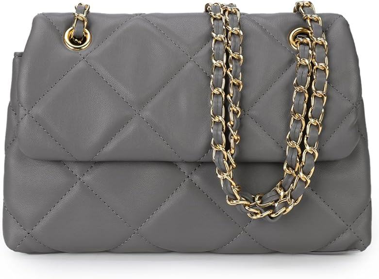 Gladdon Quilted Crossbody Purse for Women Small Ladies Shoulder Bags with Chain Trendy Clutch Pur... | Amazon (US)