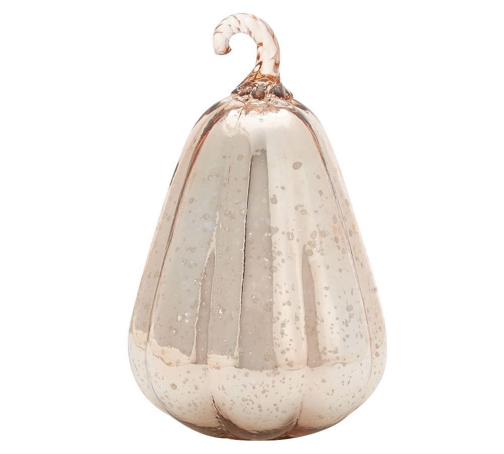 Mercury Glass Pumpkins, Rose Gold - Gourd | Pottery Barn (US)