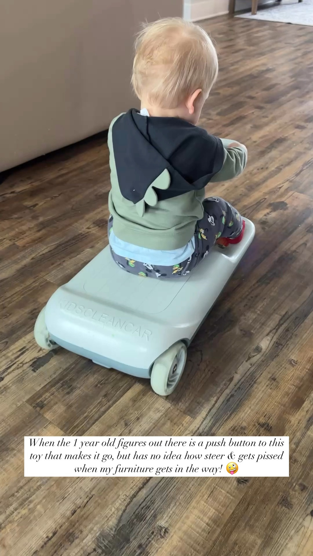 He looks so cute on this Kids clean Car! 🤣🤪 …..Now we just need to work on his driving, so I can attach the duster and have him clean my floors! 

#LTKHome #LTKWatchNow #LTKKids