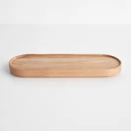 Hasami Ash Wood Oval Tray 10" | Unison