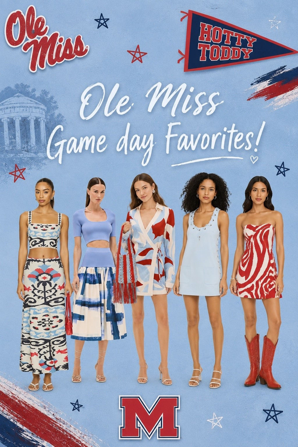 Ridiculously fun Ole Miss game day outfits!! These are so perfect and so cute for the grove. Start shopping now, game days are just around the corner!

#LTKootd