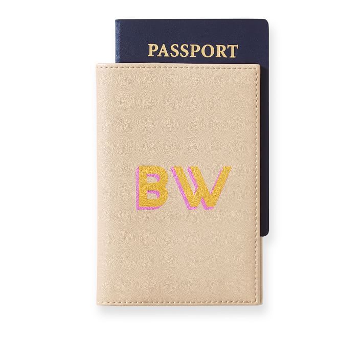 Fillmore Vegan Leather Passport Case, Printed | Mark and Graham
