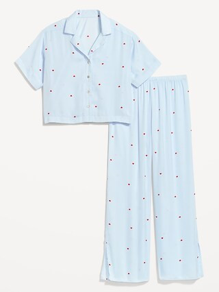Satin Pajama Set for Women | Old Navy (US)