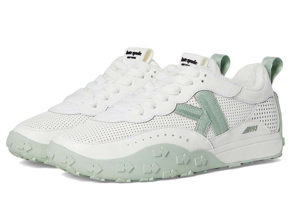 Kate Spade New York K As In Kate Lace Up Sneaker Women's Shoes True White/Pistachio Ice : 9.5 M, Leather | Zappos