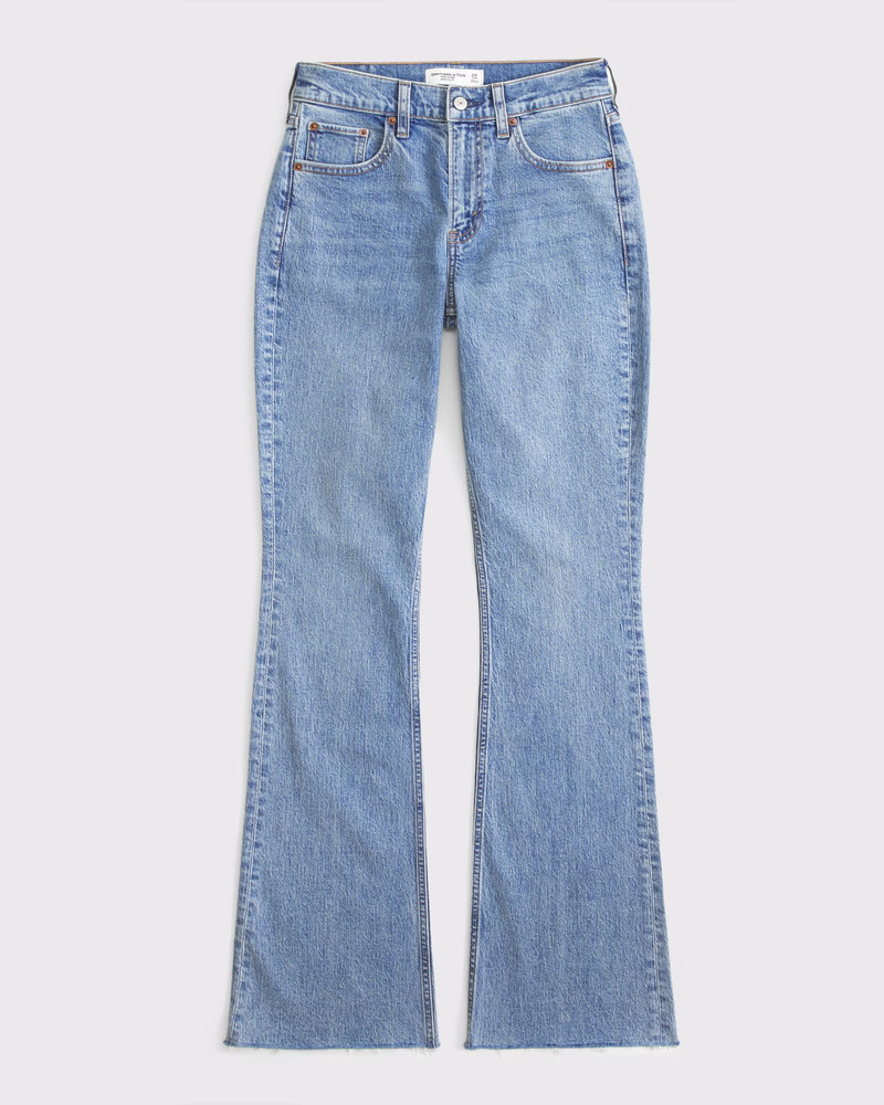 Curve Love High Rise Bootcut Jean | Abercrombie & Fitch (US)
