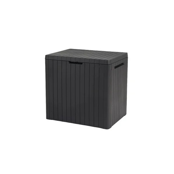 Keter City Outdoor 30 Gallon Durable Resin Outdoor Deck Box for Storage Organization, Gray | Walmart (US)