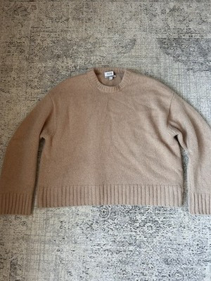 COS Pure Cashmere Chunky Crew Neck Jumper Size Small Beige | eBay UK