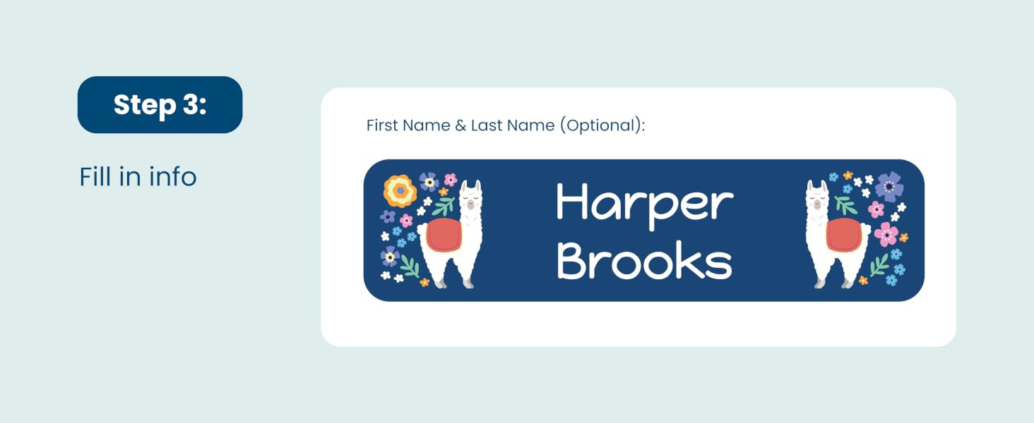 Name Bubbles - Custom Small Rectangle Name Labels for Kids (64 Labels) - Personalized Waterproof ... | Amazon (US)