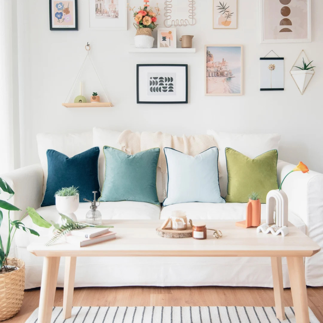 Monteverde Set – Pack of 4 Decorative Throw Pillow Covers (green/blue) - Etsy | Etsy (US)