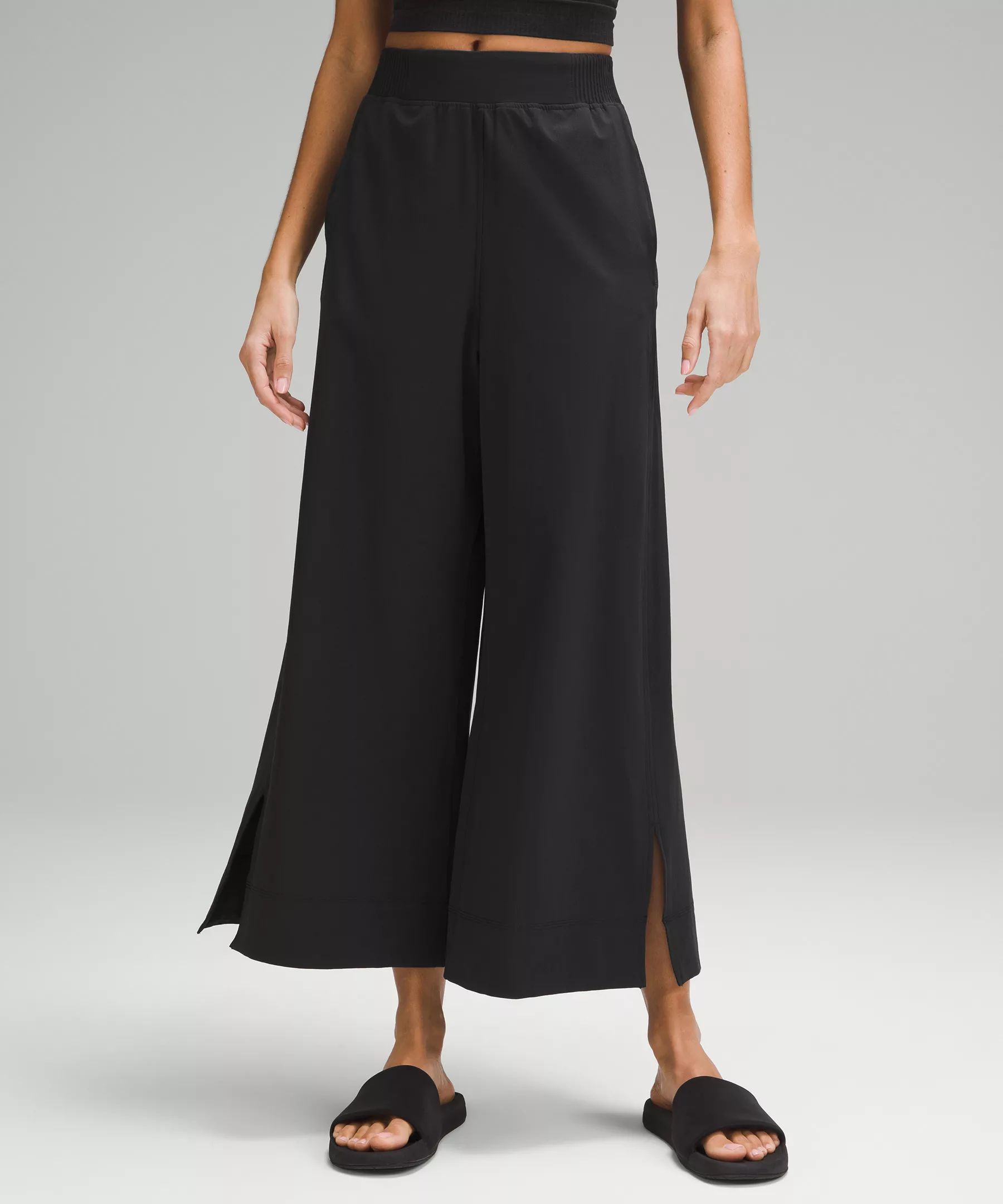 Stretch Woven High-Rise Wide-Leg Cropped Pant | Lululemon (US)